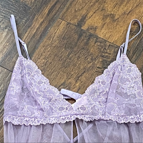 Victoria’s Secret Purple Babydoll Nightie Small - Picture 3 of 7